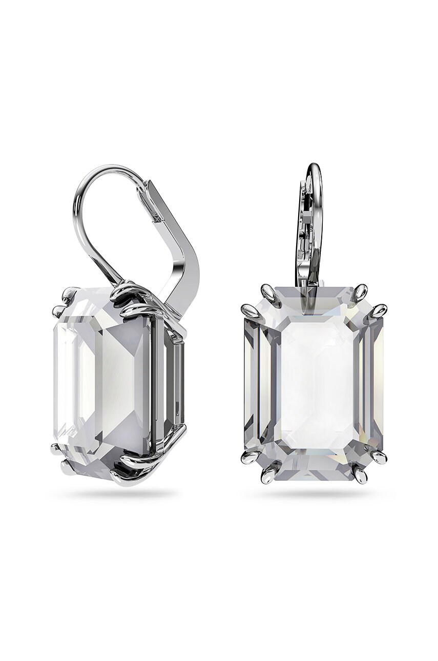 Сережки Swarovski колір сірий