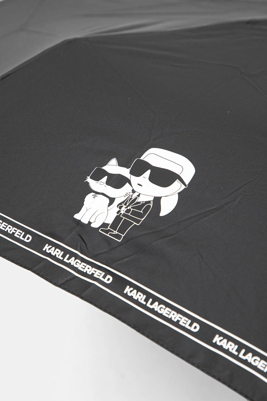 Парасоля Karl Lagerfeld колір чорний