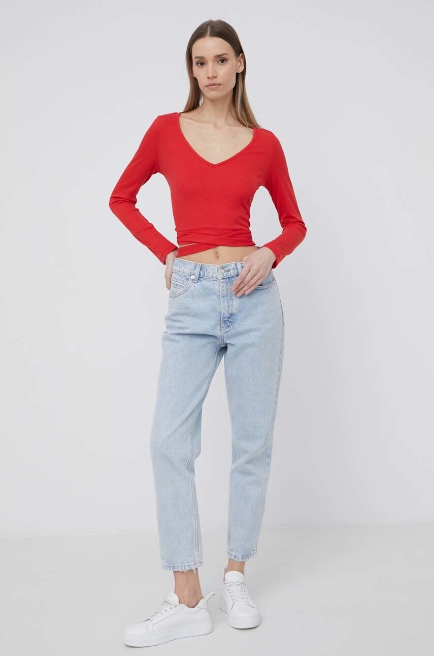 Лонгслів Pepe Jeans Catherine жіноча колір червоний