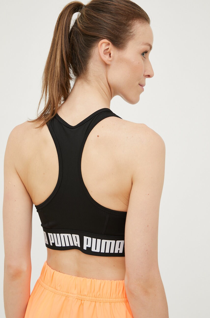 Спортивний бюстгальтер Puma Strong колір чорний