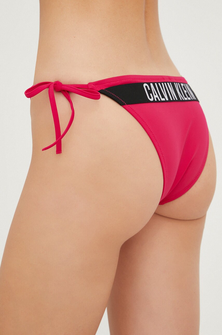 Купальні труси Calvin Klein колір рожевий