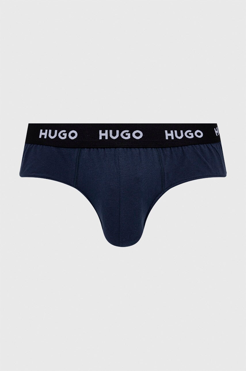 Сліпи HUGO (3-pack) чоловічі колір синій