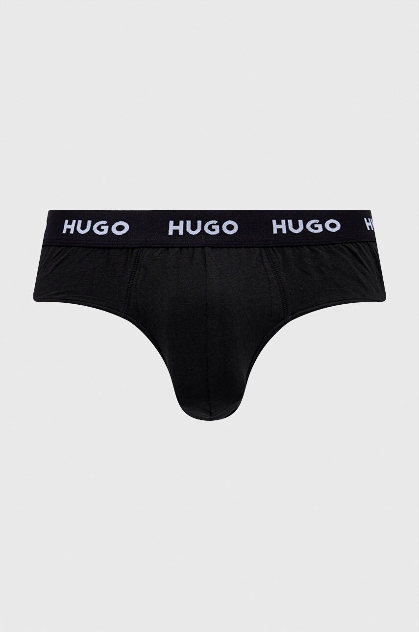 Сліпи HUGO (3-pack) чоловічі колір чорний