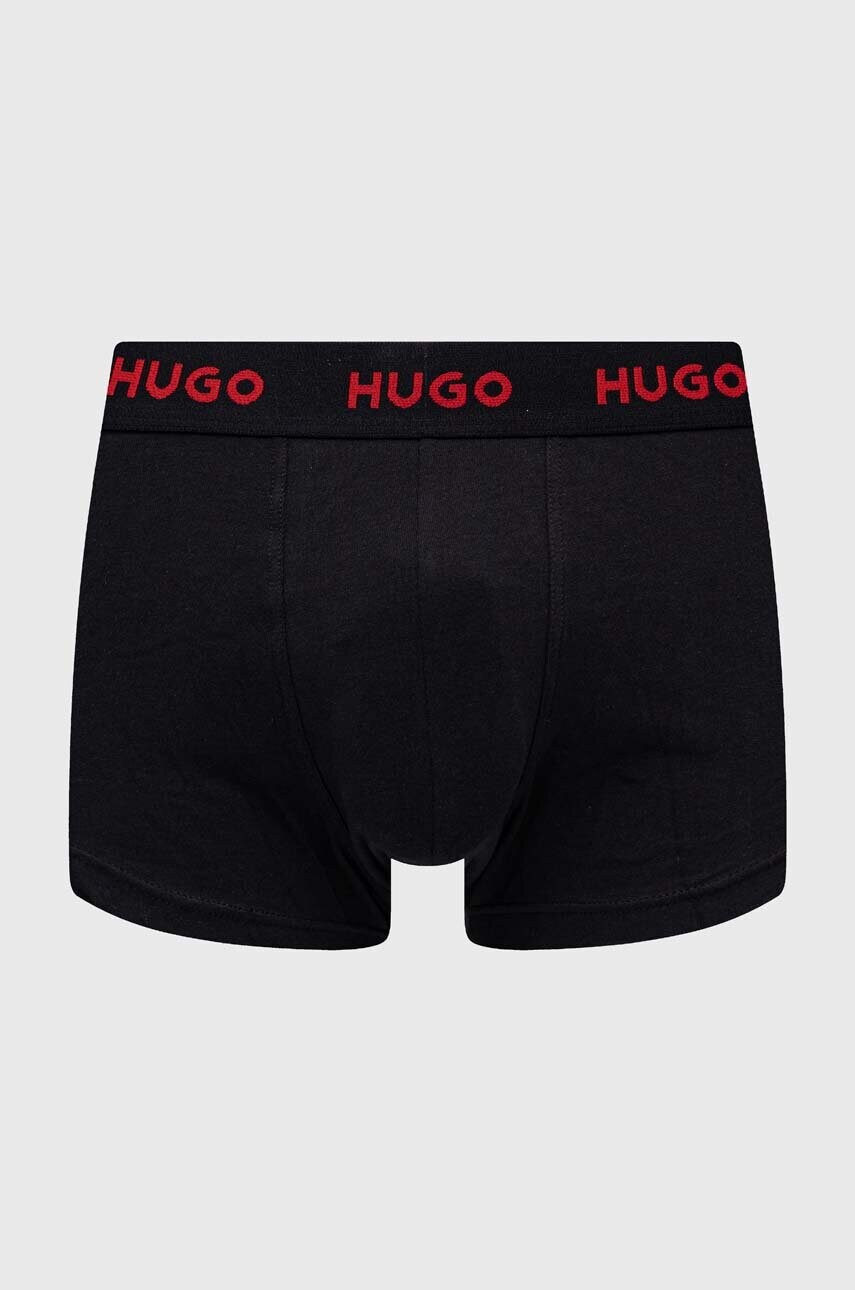 Боксери HUGO 3-pack чоловічі колір чорний