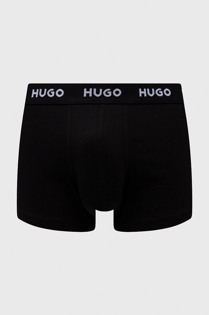 Боксери HUGO 3-pack чоловічі колір чорний