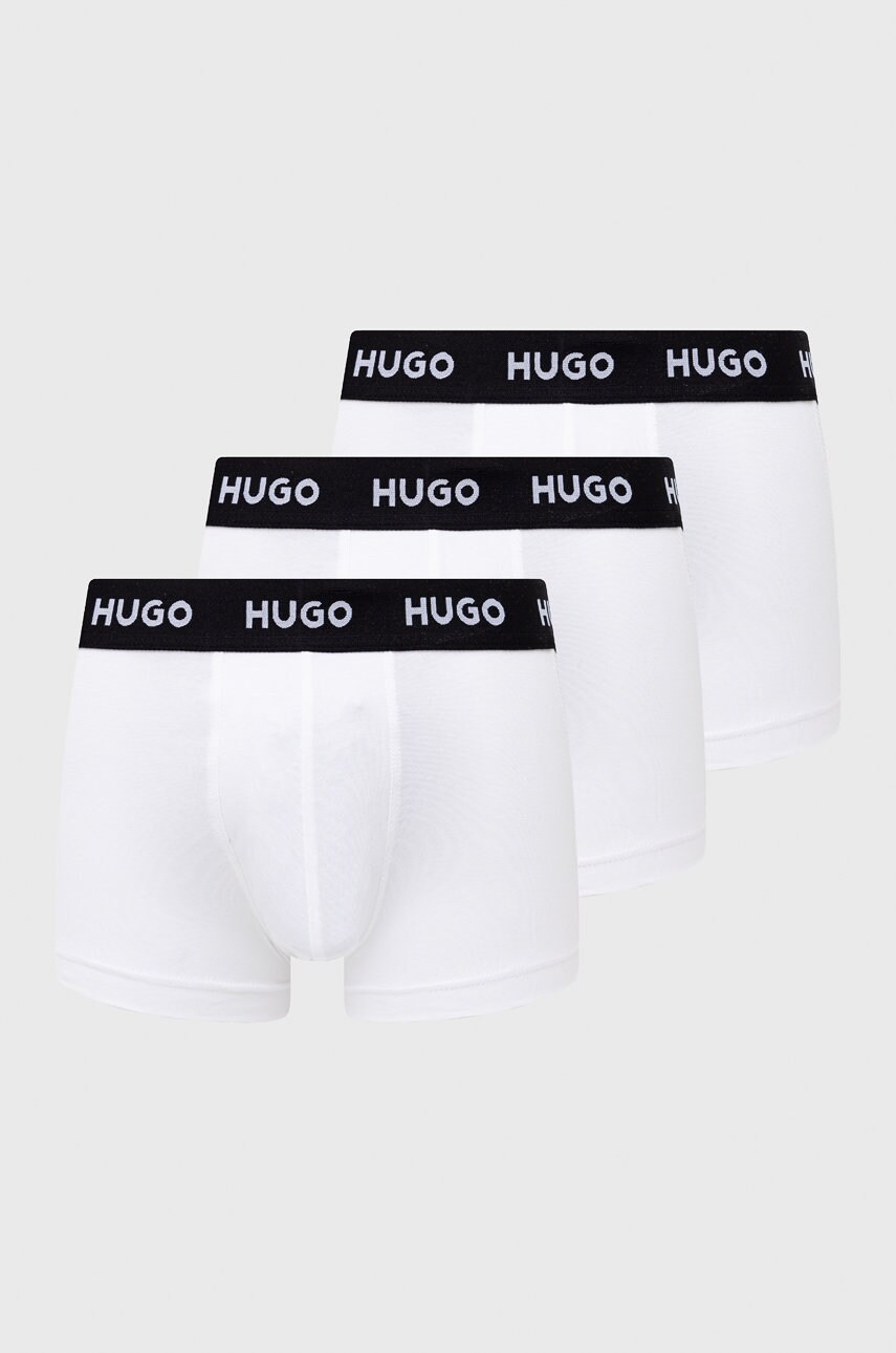 Боксери HUGO (3-pack) чоловічі колір білий