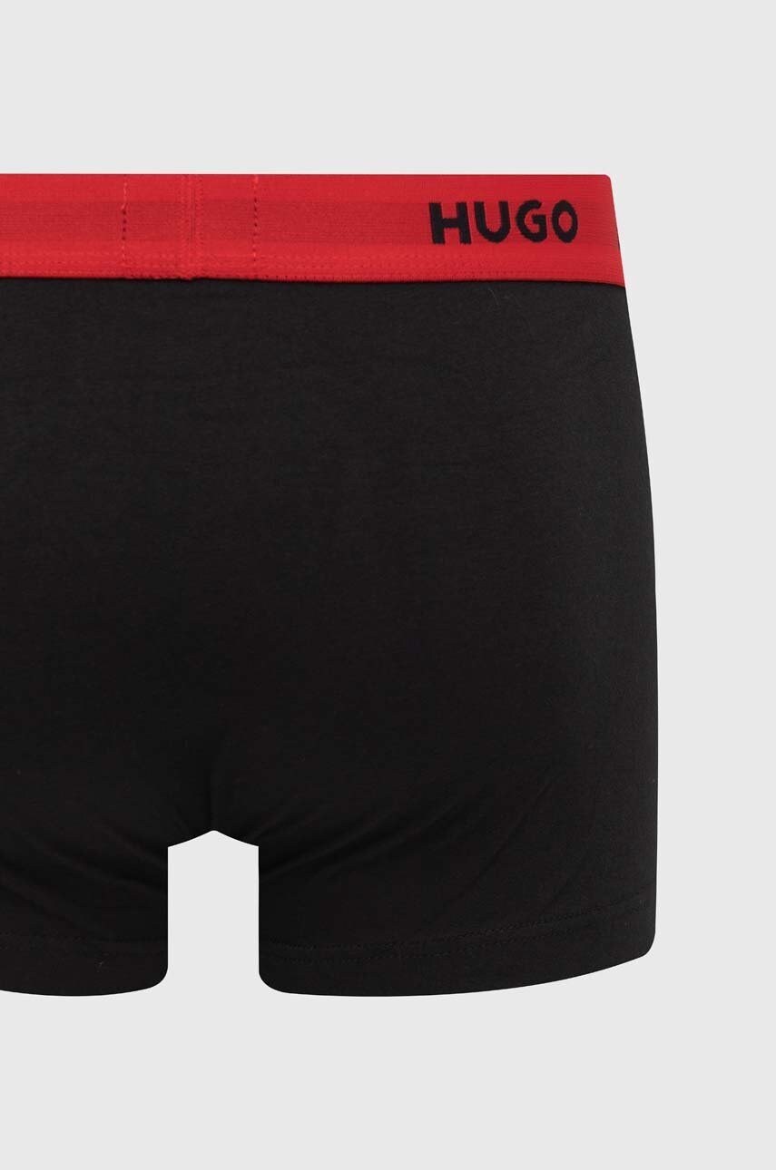 Боксери HUGO 3-pack чоловічі колір чорний