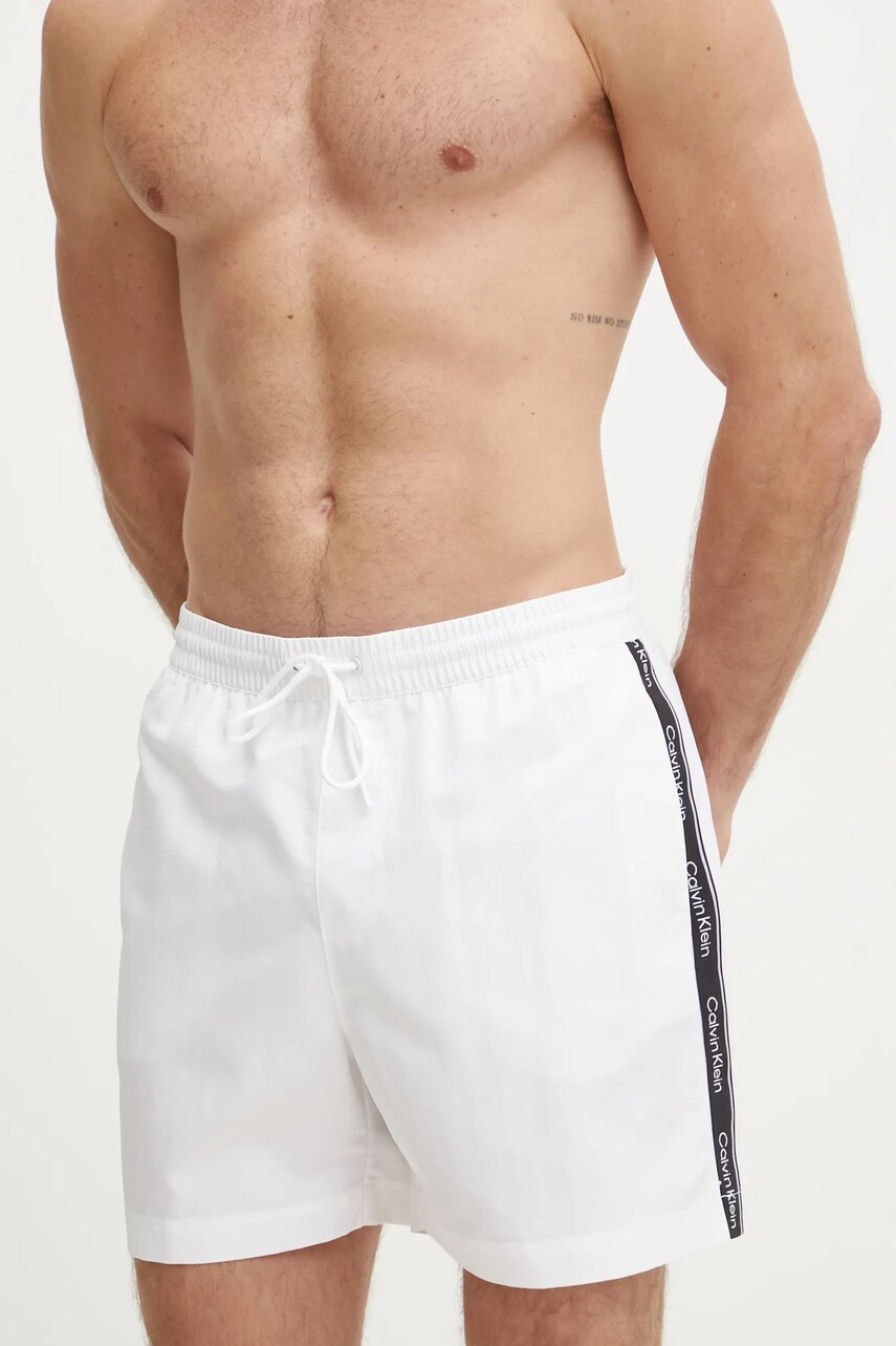 Купальні шорти Calvin Klein колір білий