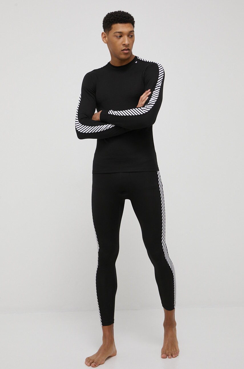 Функціональний лонгслів Helly Hansen колір чорний