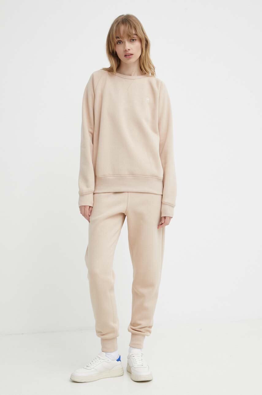 Кофта G-Star Raw жіноча колір бежевий однотонна