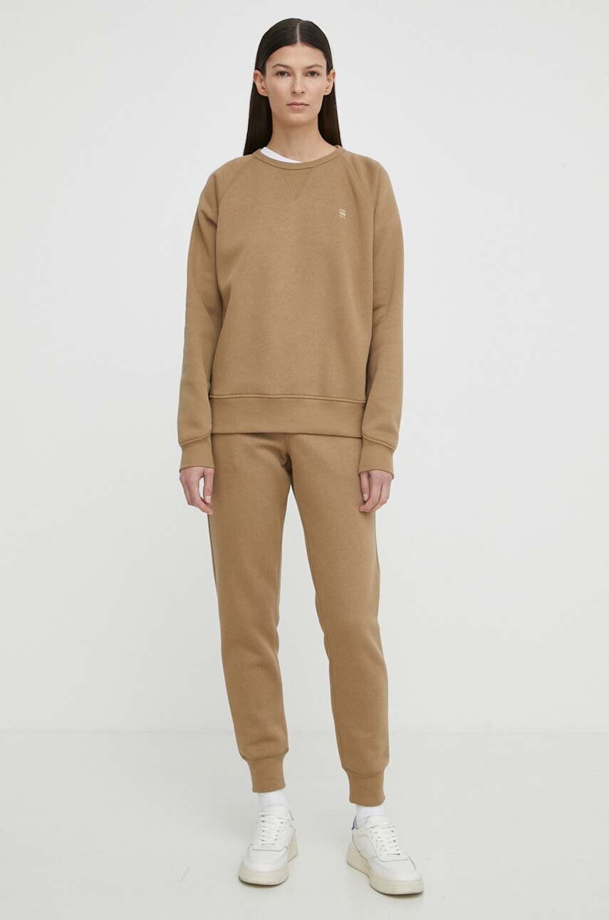 Кофта G-Star Raw жіноча колір бежевий однотонна