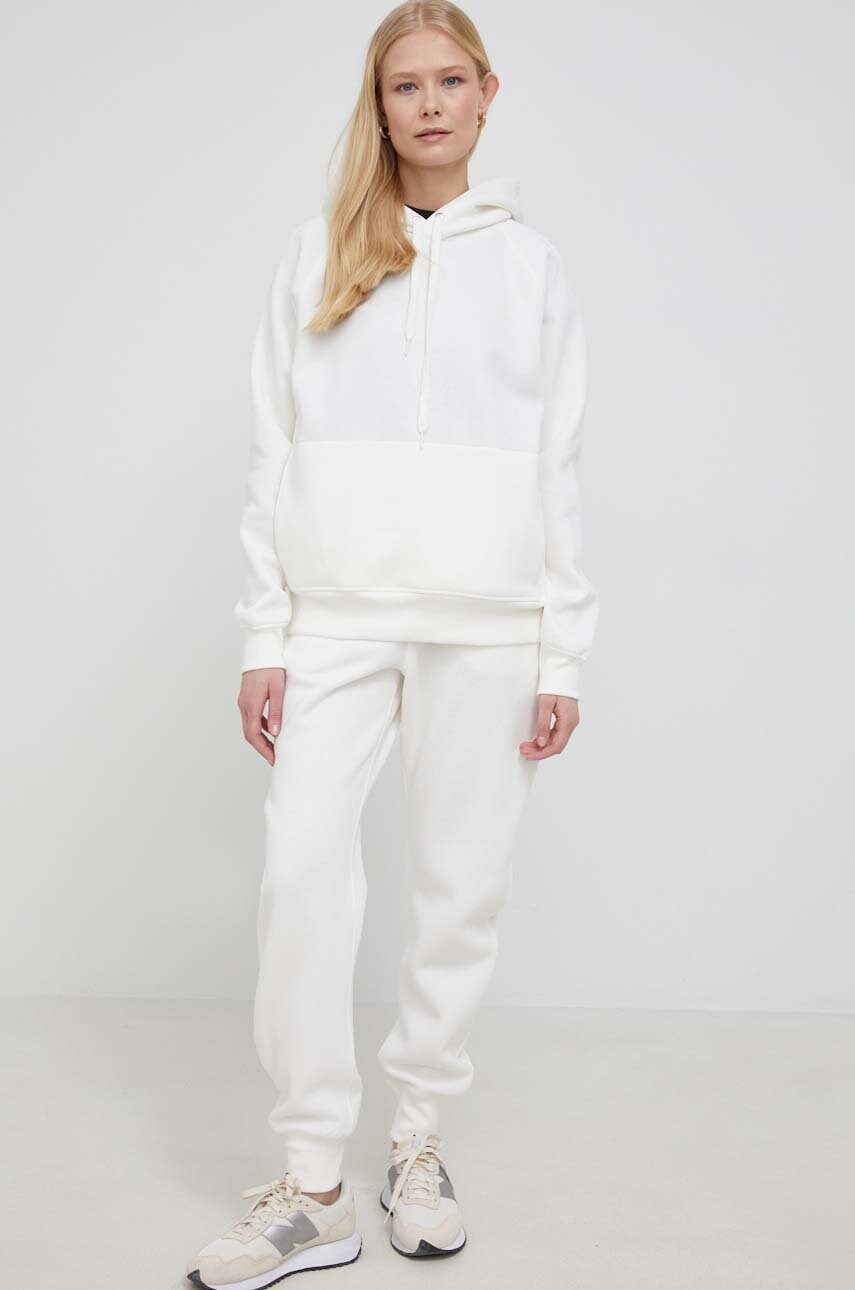 Кофта G-Star Raw жіноча колір білий з капюшоном однотонна D21255-C235