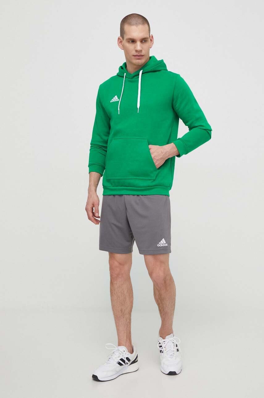 Кофта adidas Performance чоловіча колір зелений однотонна