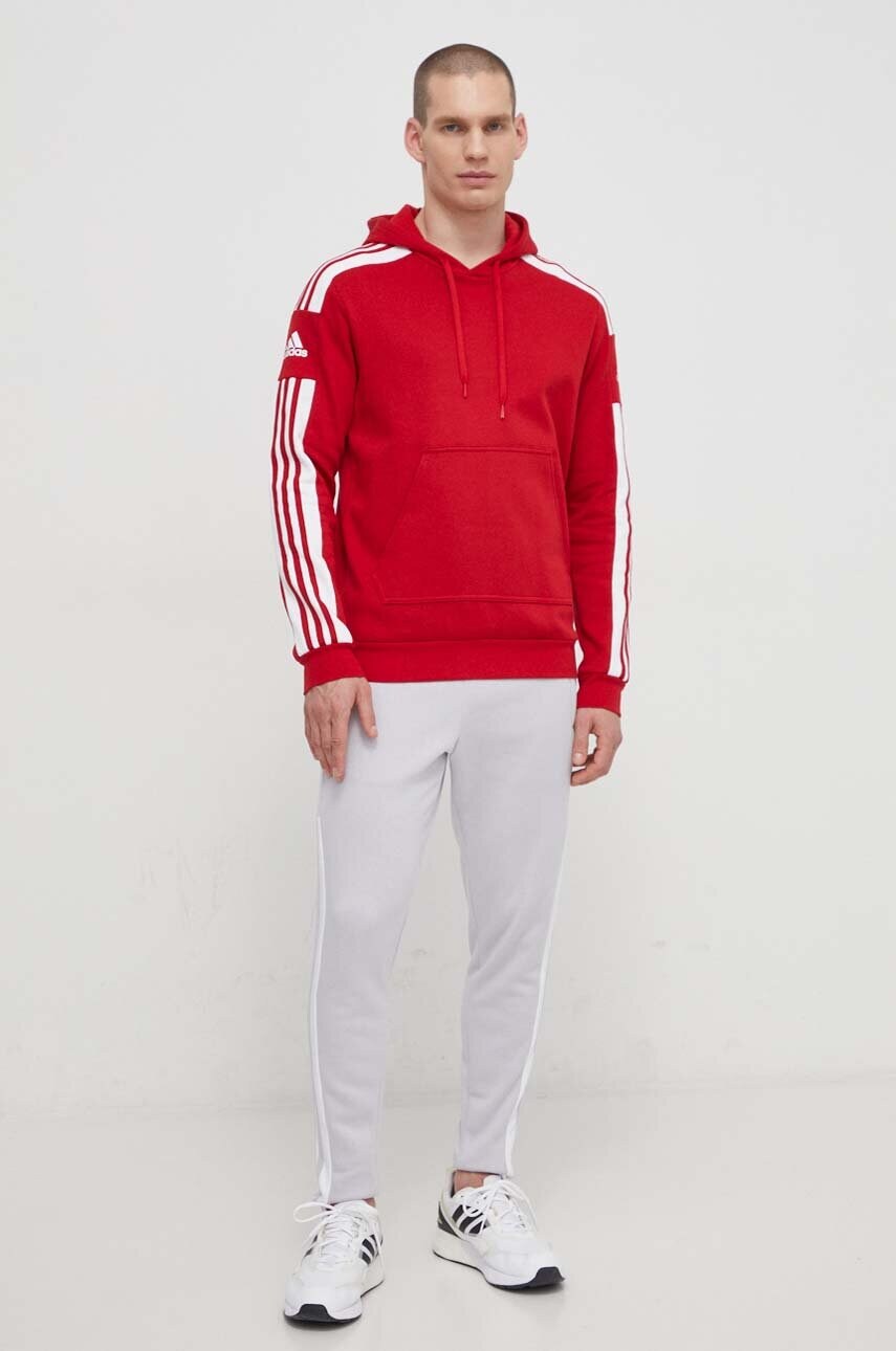 Кофта adidas Performance HC6282 чоловіча колір червоний з аплікацією