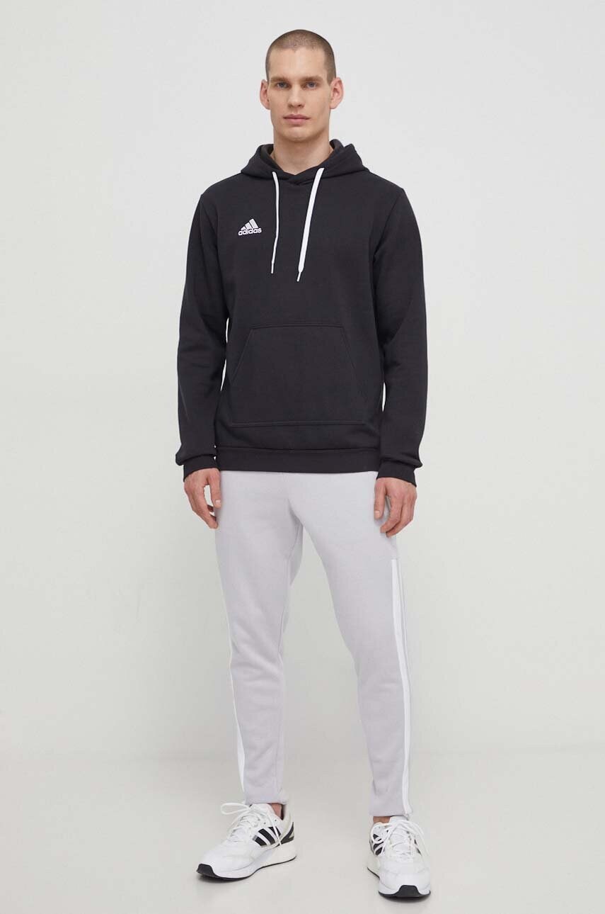 Кофта adidas Performance H57512 чоловіча колір чорний з аплікацією