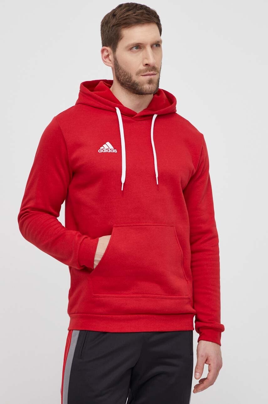 Кофта adidas Performance H57514 чоловіча колір червоний однотонна
