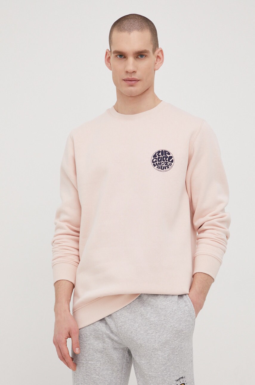Кофта Rip Curl чоловіча колір рожевий з принтом