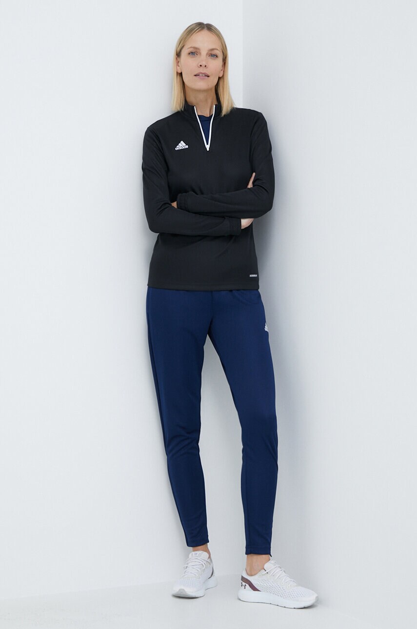 Тренувальна кофта adidas Performance Entrada 22 H57541 жіноча колір чорний однотонна
