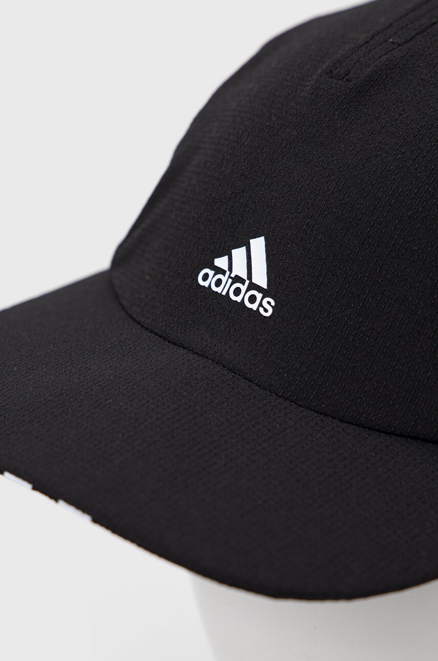 Кепка adidas колір чорний з принтом