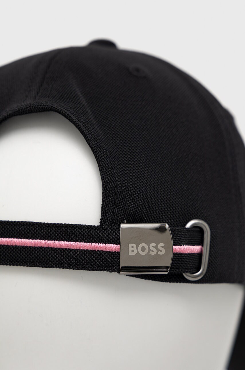 Купити Кепка BOSS Boss Athleisure колір чорний з аплікацією – головне зображення