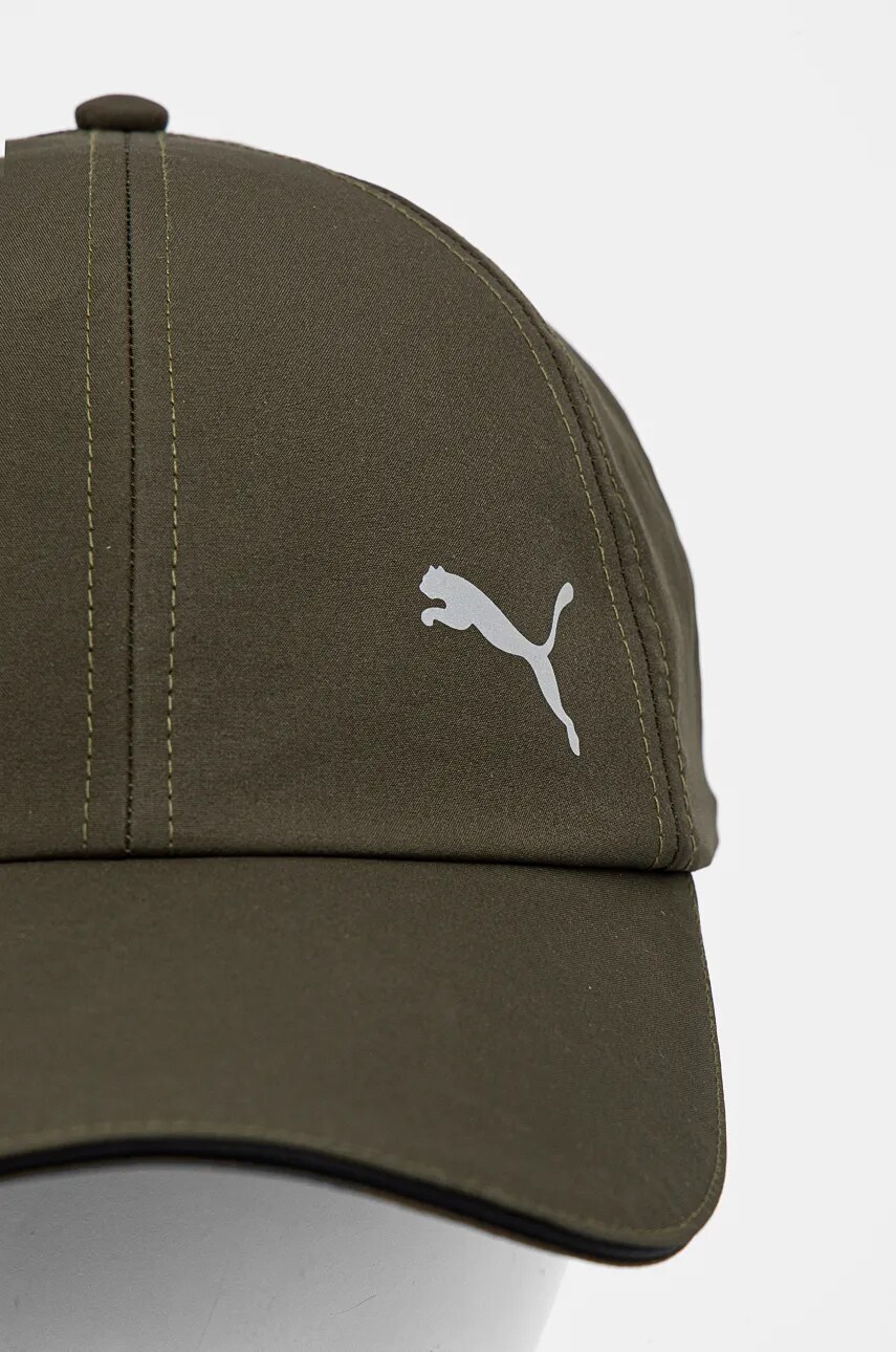 Кепка Puma Essentials колір зелений однотонна 023148