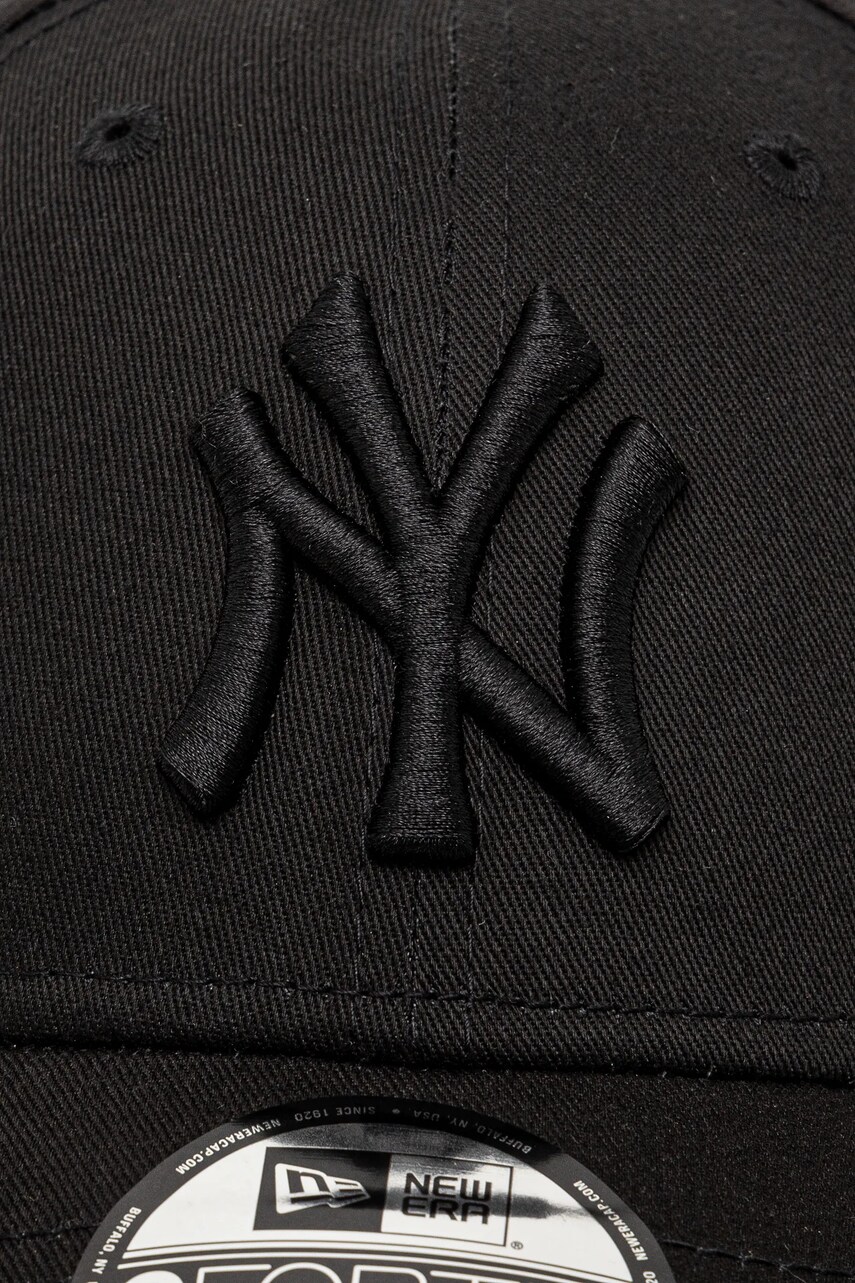 Бавовняна кепка New Era колір чорний з аплікацією 80468932.BLACK-BLACK