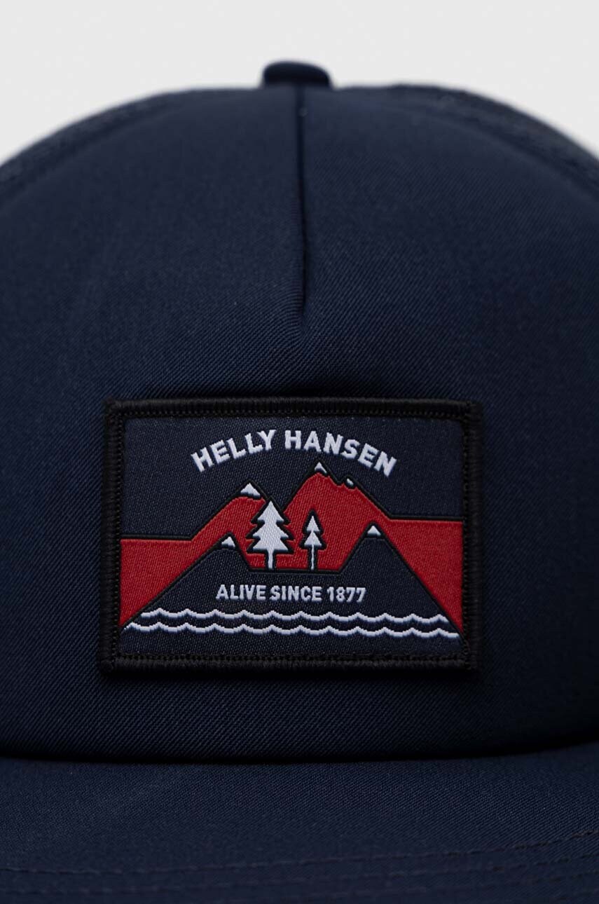 Кепка Helly Hansen колір синій з аплікацією 67155