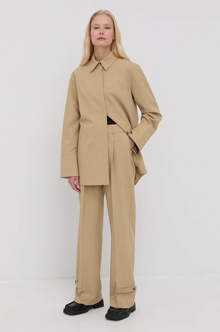 Куртка Herskind Cato колір зелений перехідна oversize