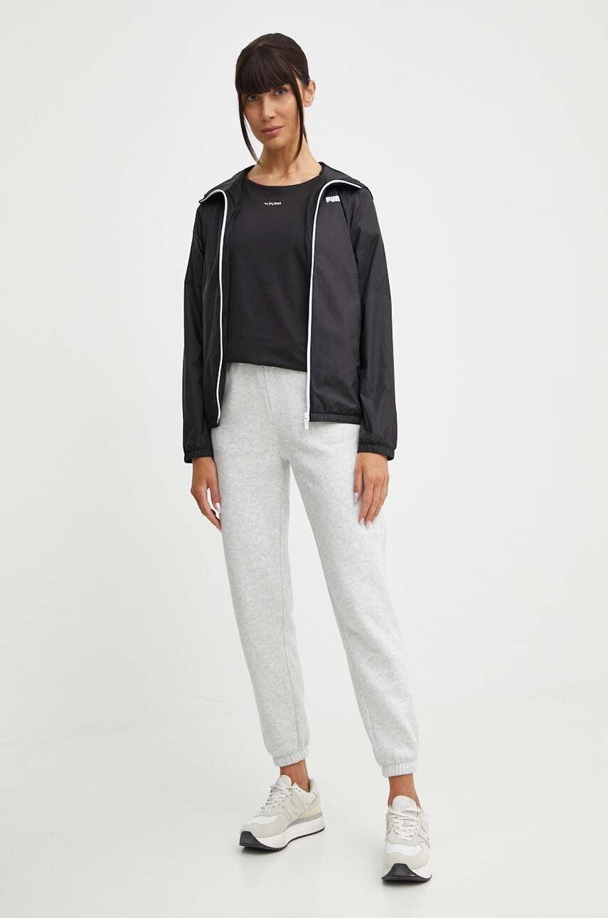 Вітровка Puma Essentials Solid колір чорний перехідна 847494
