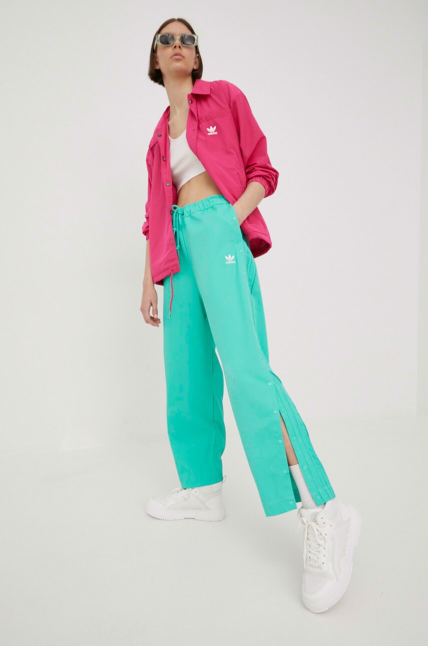Куртка adidas Originals Always Original жіноча колір рожевий перехідна oversize