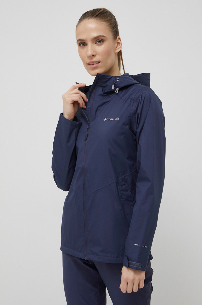 Куртка outdoor Columbia Inner Limits II колір синій перехідна 1895802.-362