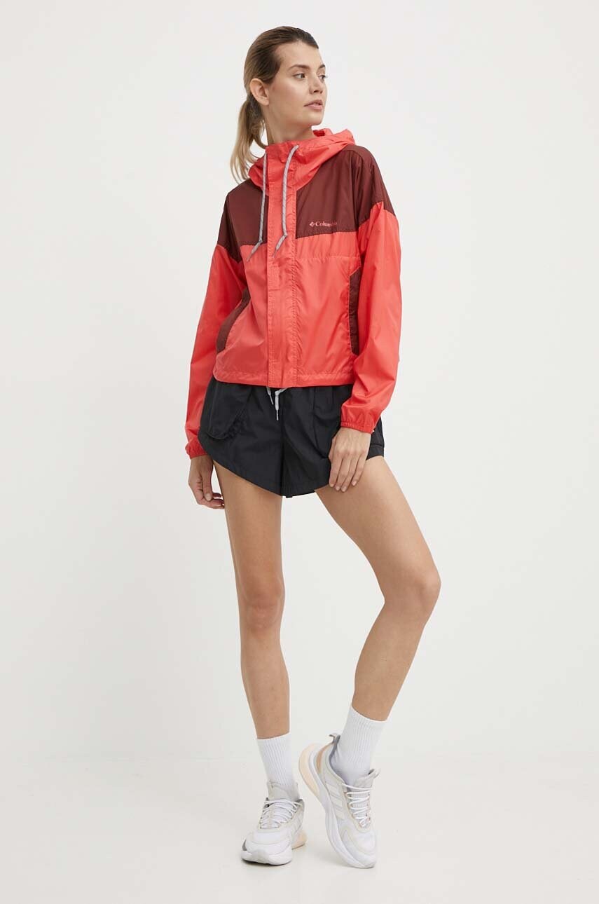 Куртка outdoor Columbia Flash Challenger колір червоний