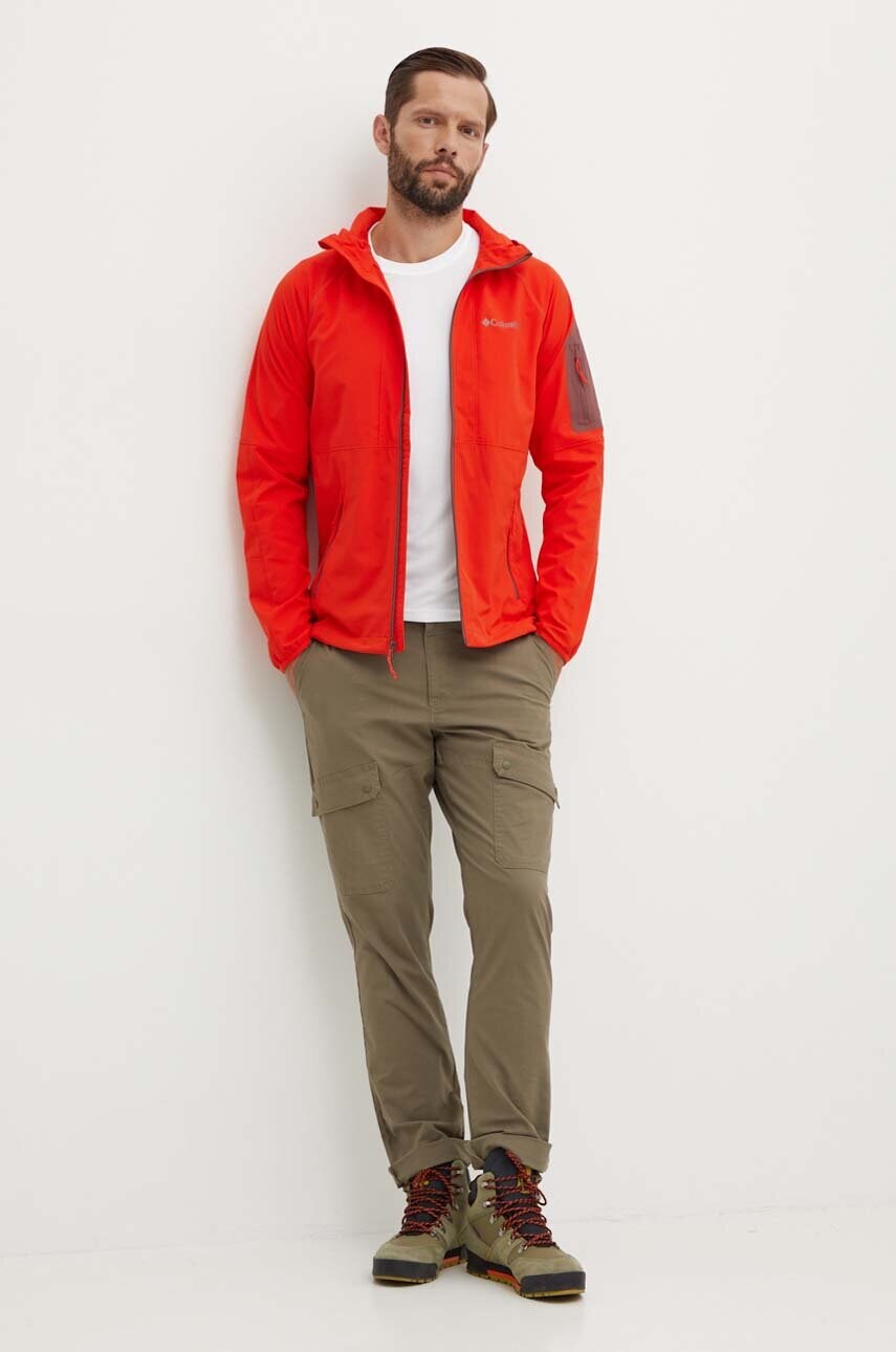 Куртка outdoor Columbia Tall Heights колір червоний перехідна