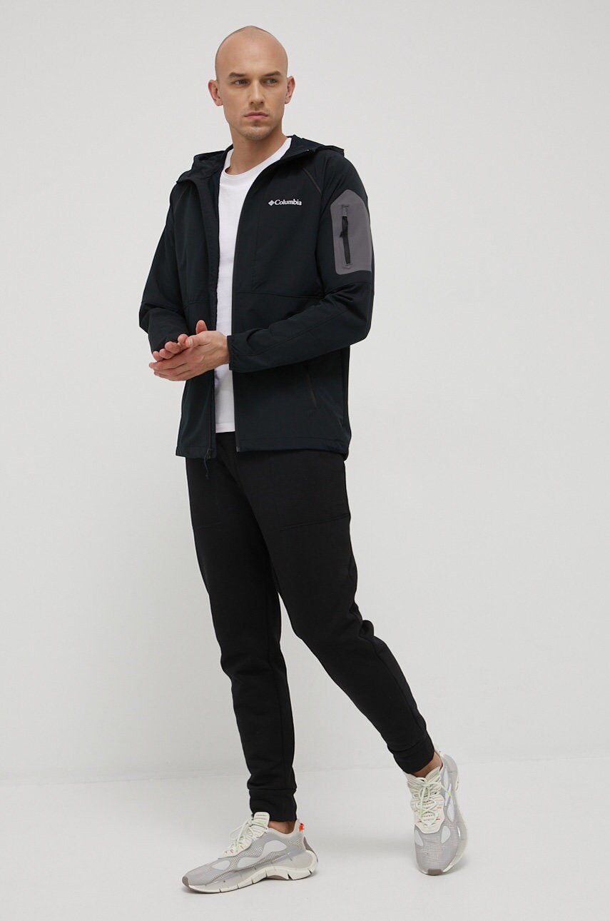 Куртка outdoor Columbia Tall Heights колір чорний перехідна