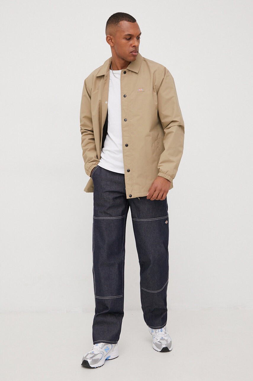 Куртка Dickies чоловіча колір бежевий перехідна DK0A4XEWKHK-Khaki