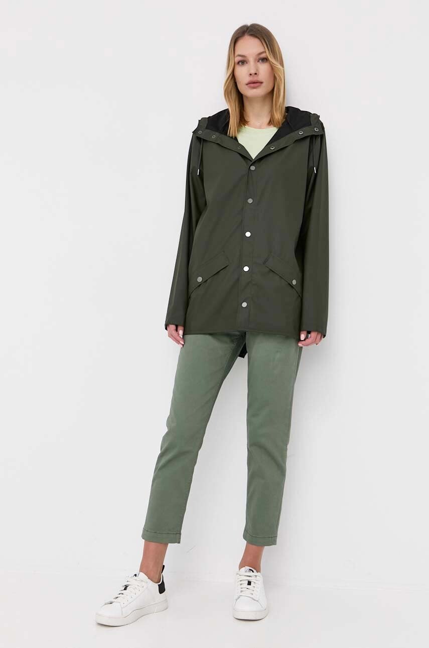 Куртка Rains 12010 Jacket колір зелений перехідна 12010.03-Green