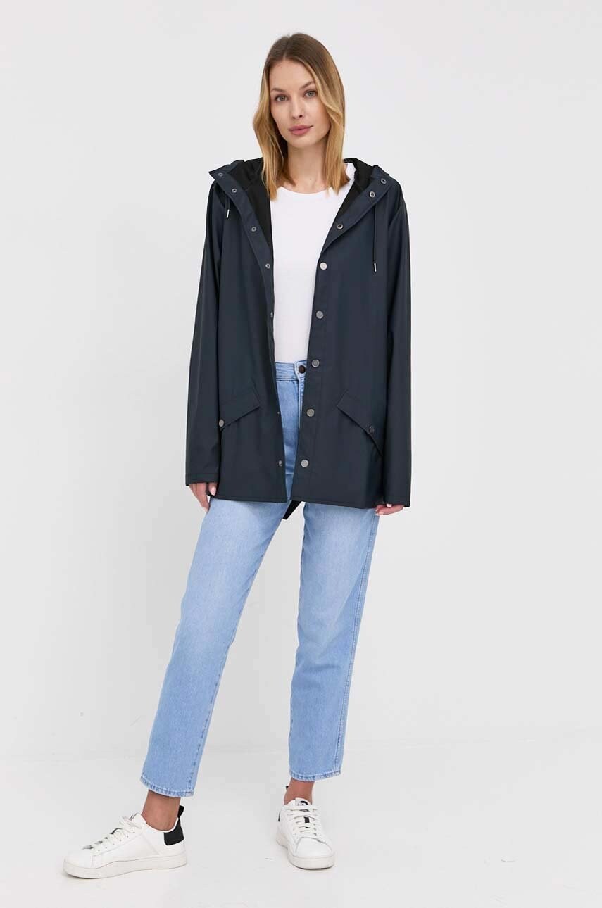 Купити Куртка Rains 12010 Jacket колір синій перехідна 12010.47-Navy – головне зображення