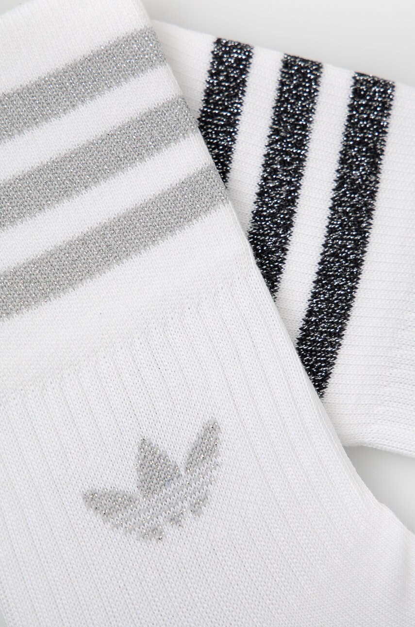 Шкарпетки adidas Originals (2-pack) HC9561 жіночі колір білий HC9561-WHT/GRETW