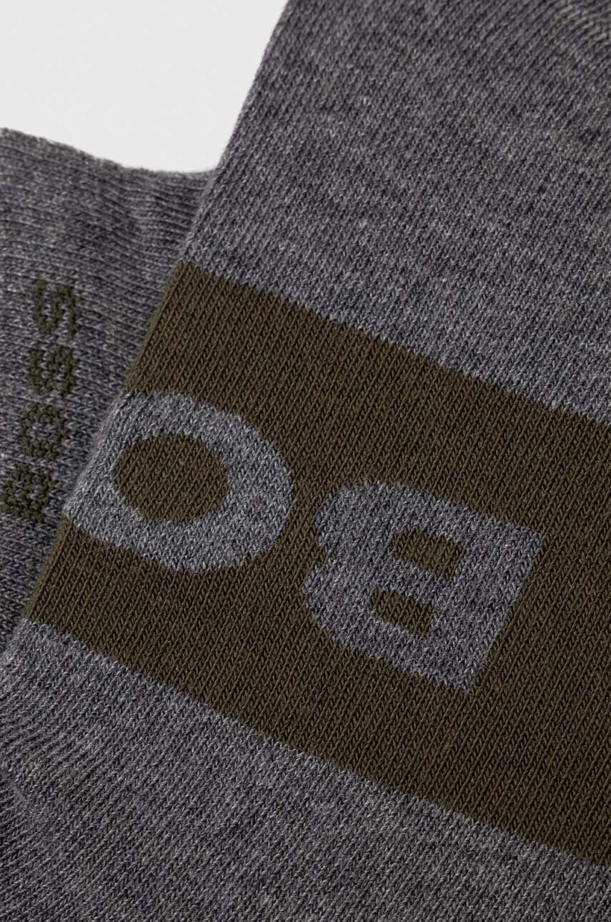 Шкарпетки BOSS 2-pack чоловічі колір сірий 50467747