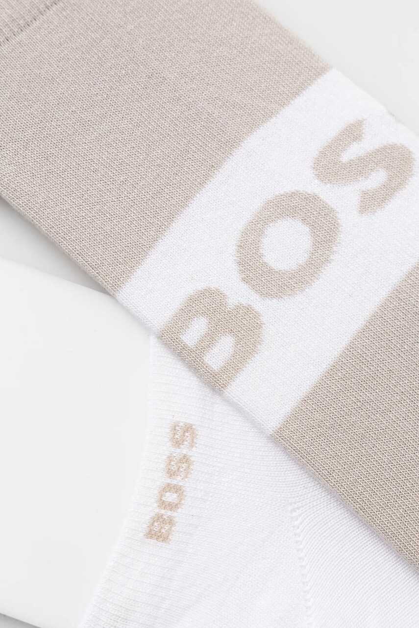 Шкарпетки BOSS 2-pack чоловічі колір бежевий