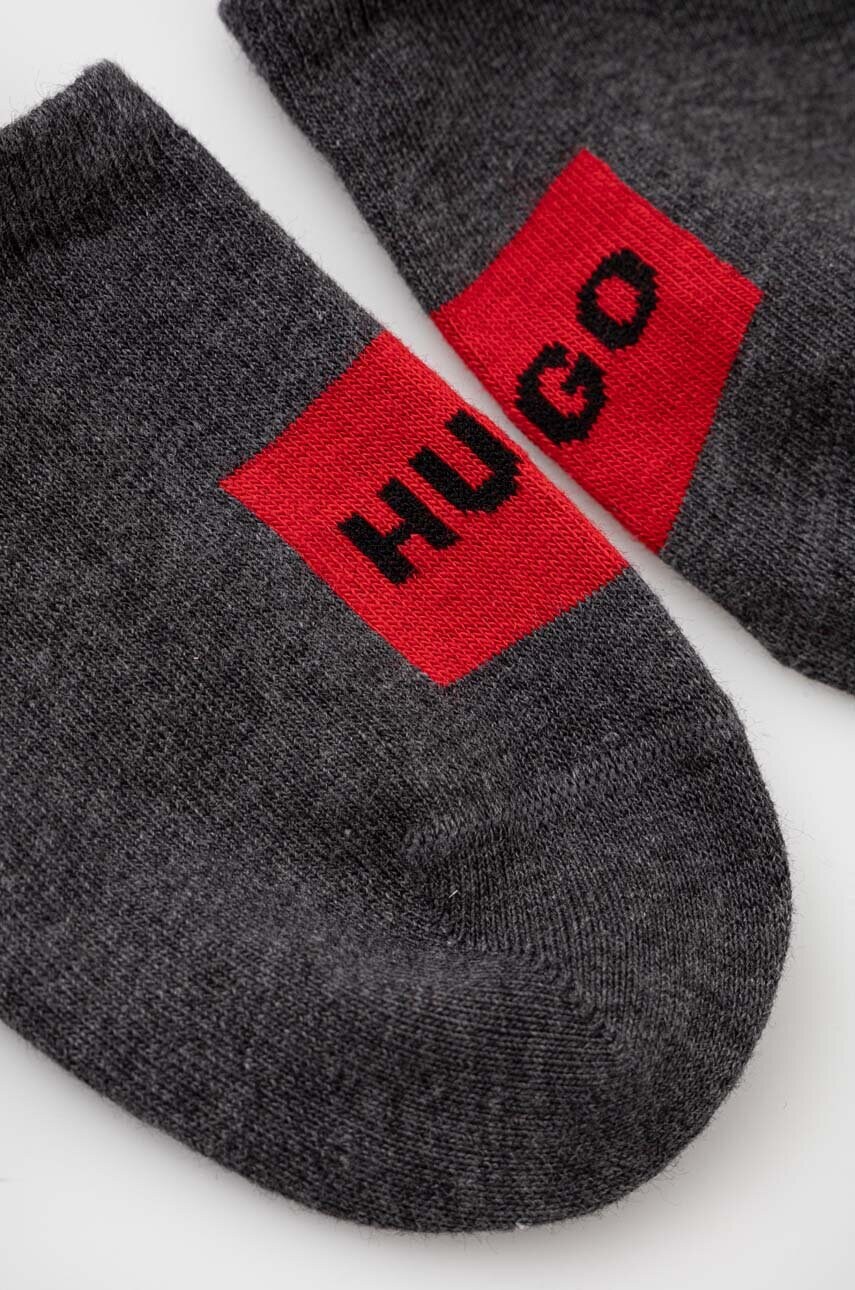 Шкарпетки HUGO 2-pack чоловічі колір сірий