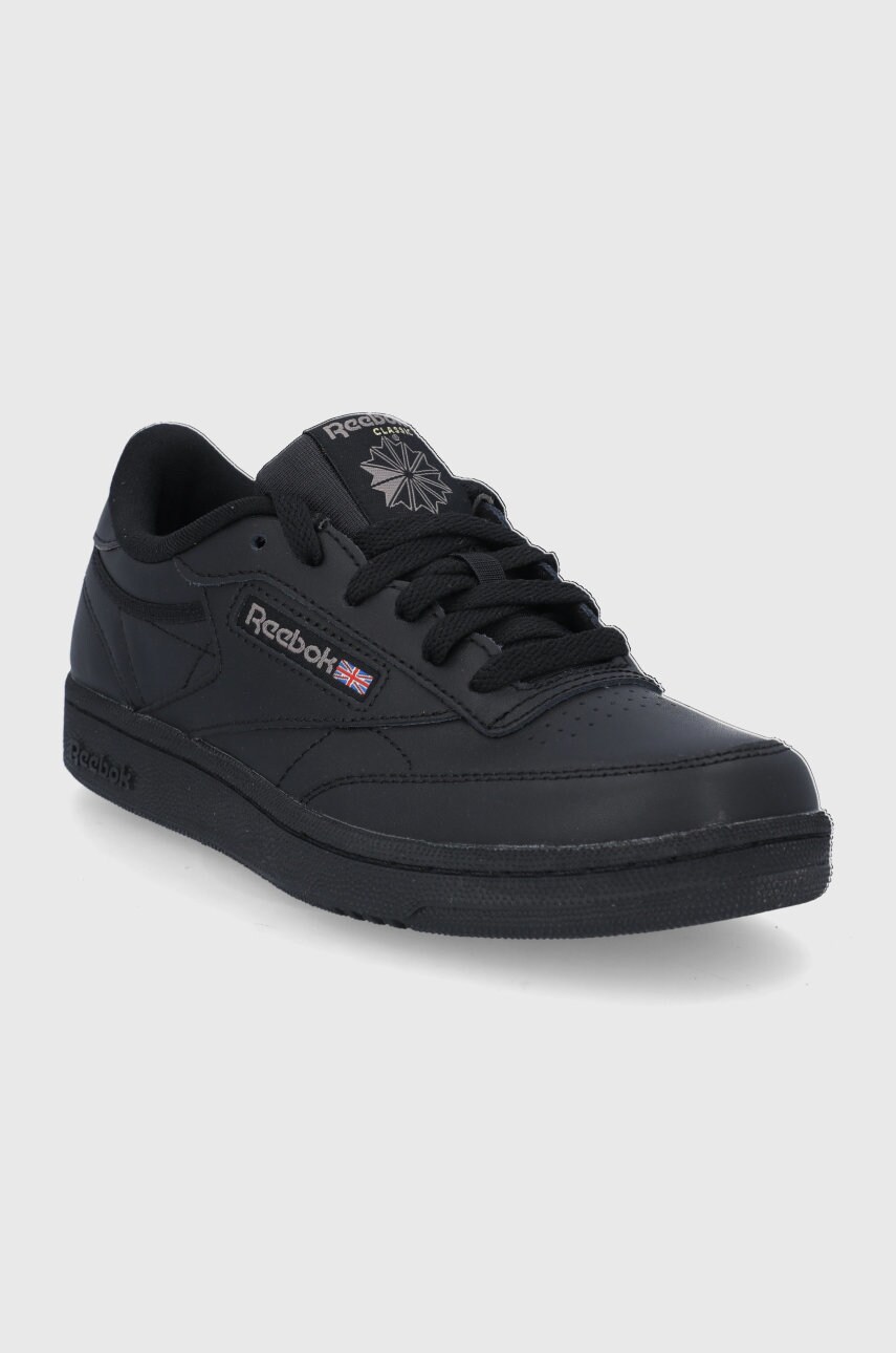 Дитячі шкіряні кросівки Reebok Classic BS6165.B колір чорний