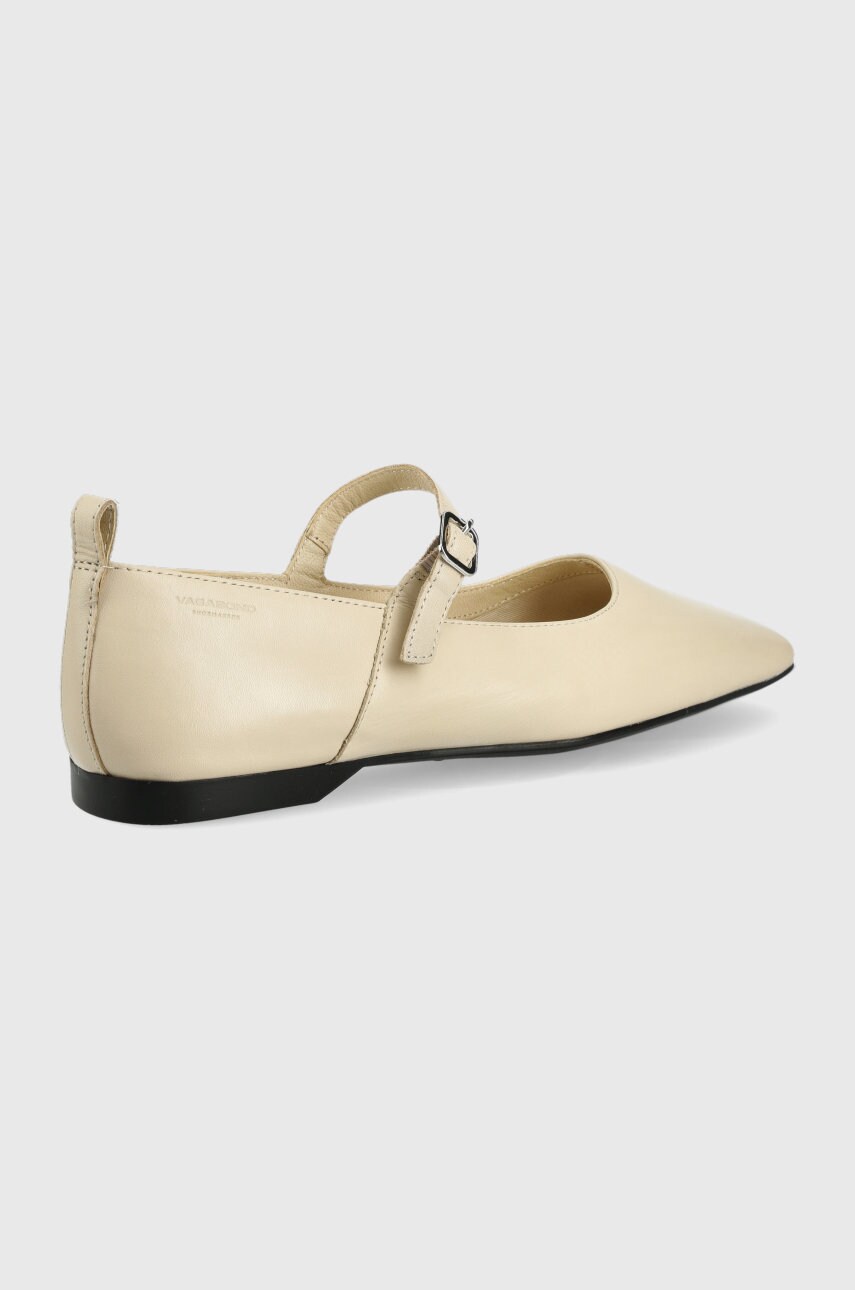 Шкіряні балетки Vagabond Shoemakers Delia колір бежевий
