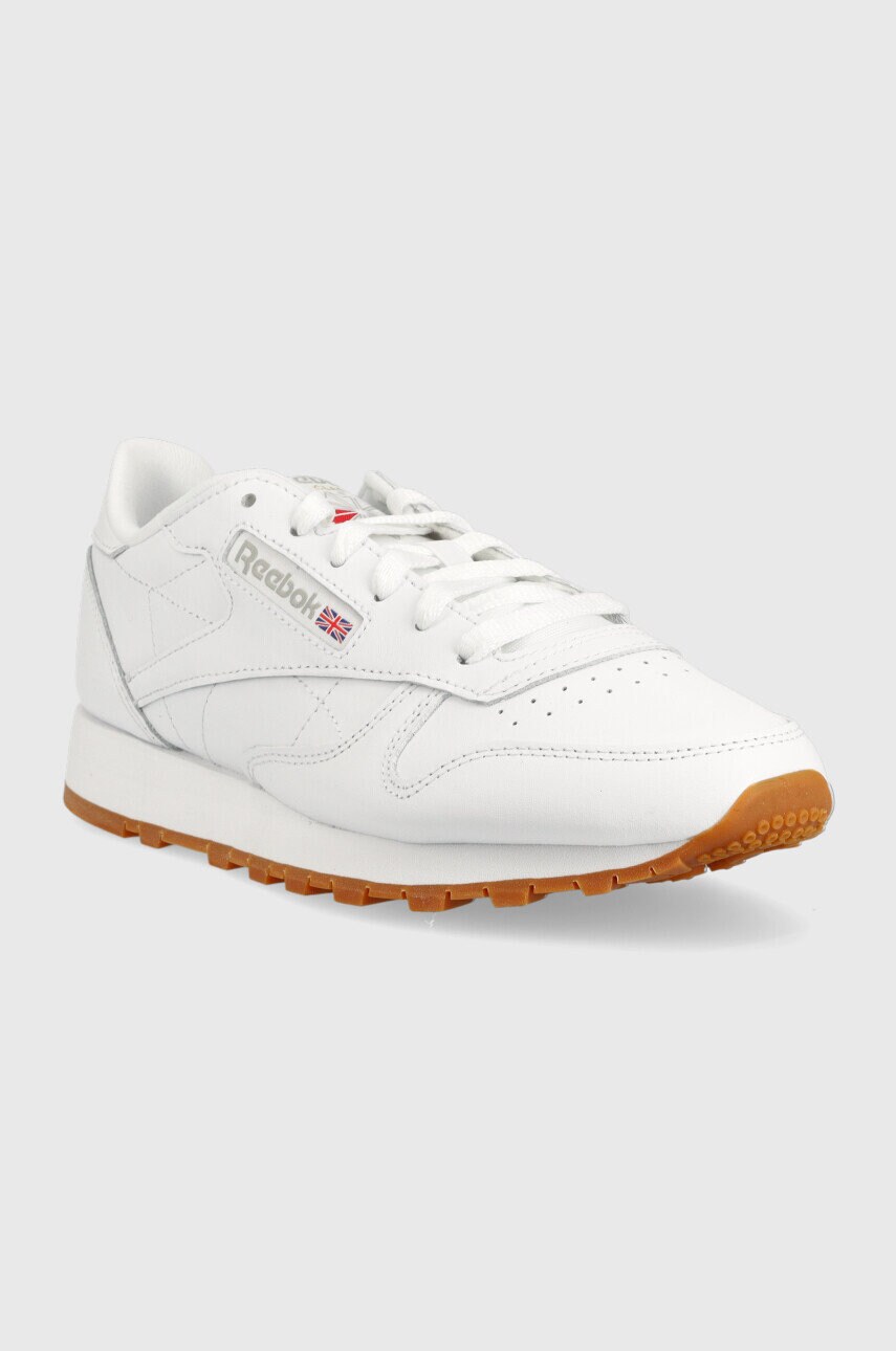 Шкіряні кросівки Reebok Classic GY0956 колір білий GY0956-FWH/PG/RB