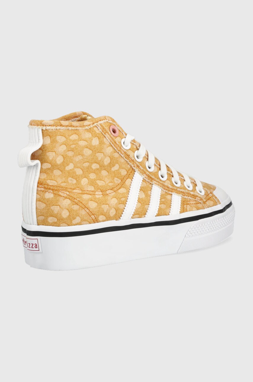 Кеди adidas Originals Disney Nizza жіночі колір коричневий GZ1657-WHT/LGBR