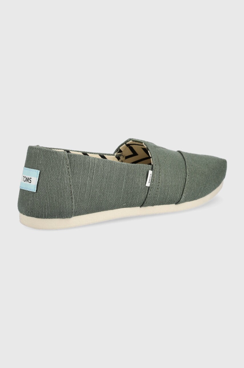 Еспадрилі Toms Alpargata колір зелений
