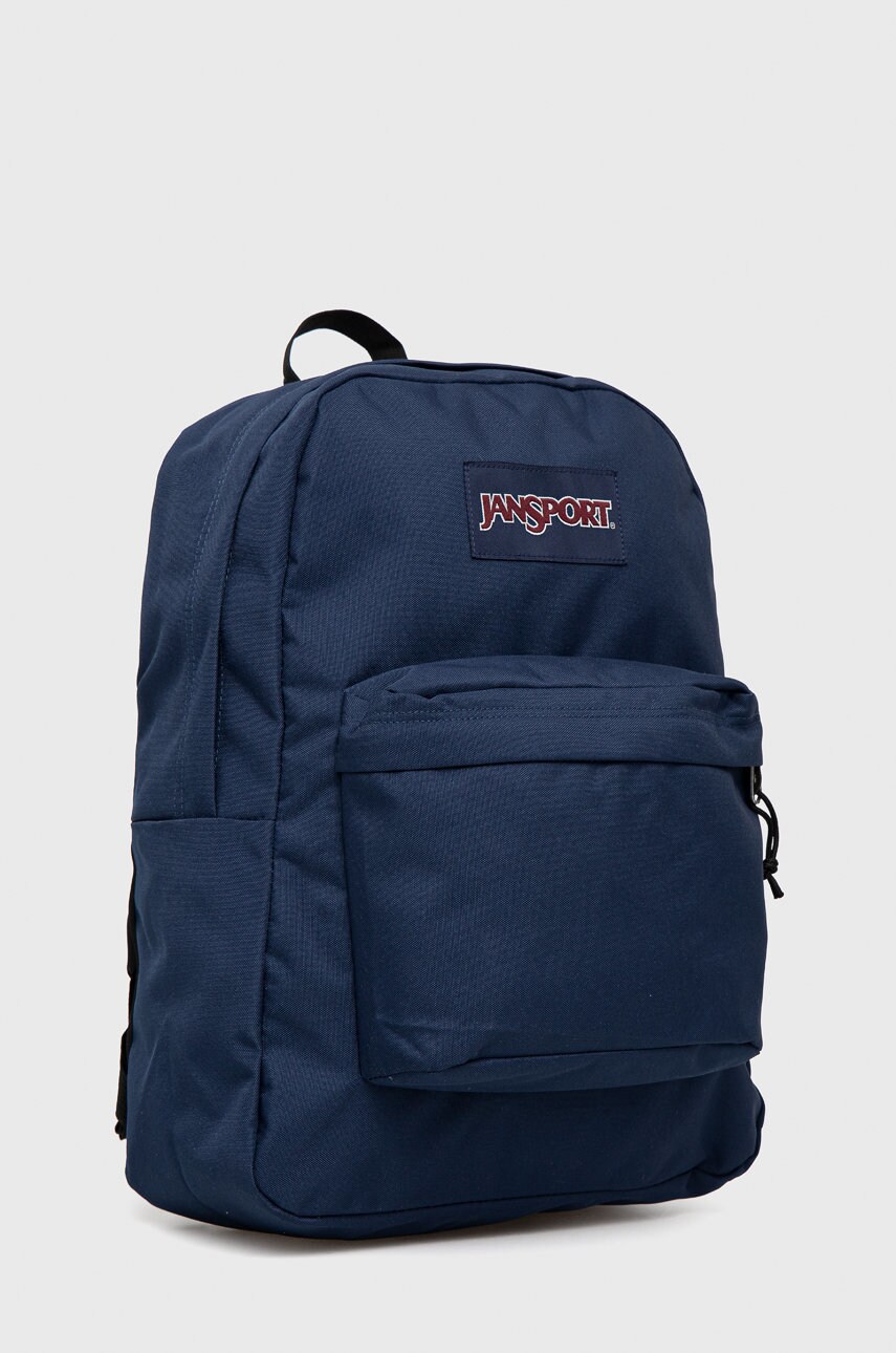 Рюкзак Jansport колір синій великий однотонний
