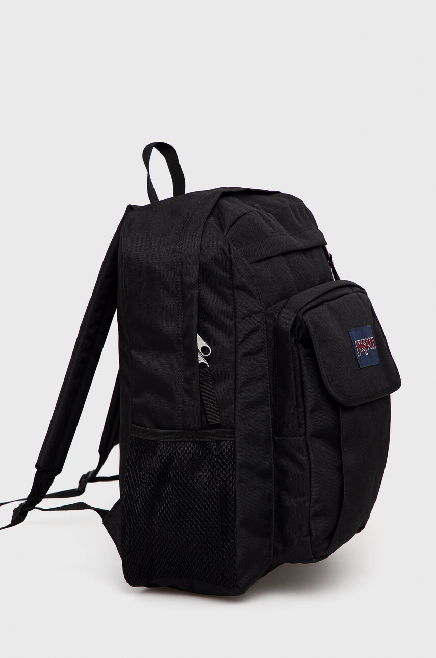 Рюкзак Jansport колір чорний великий з аплікацією