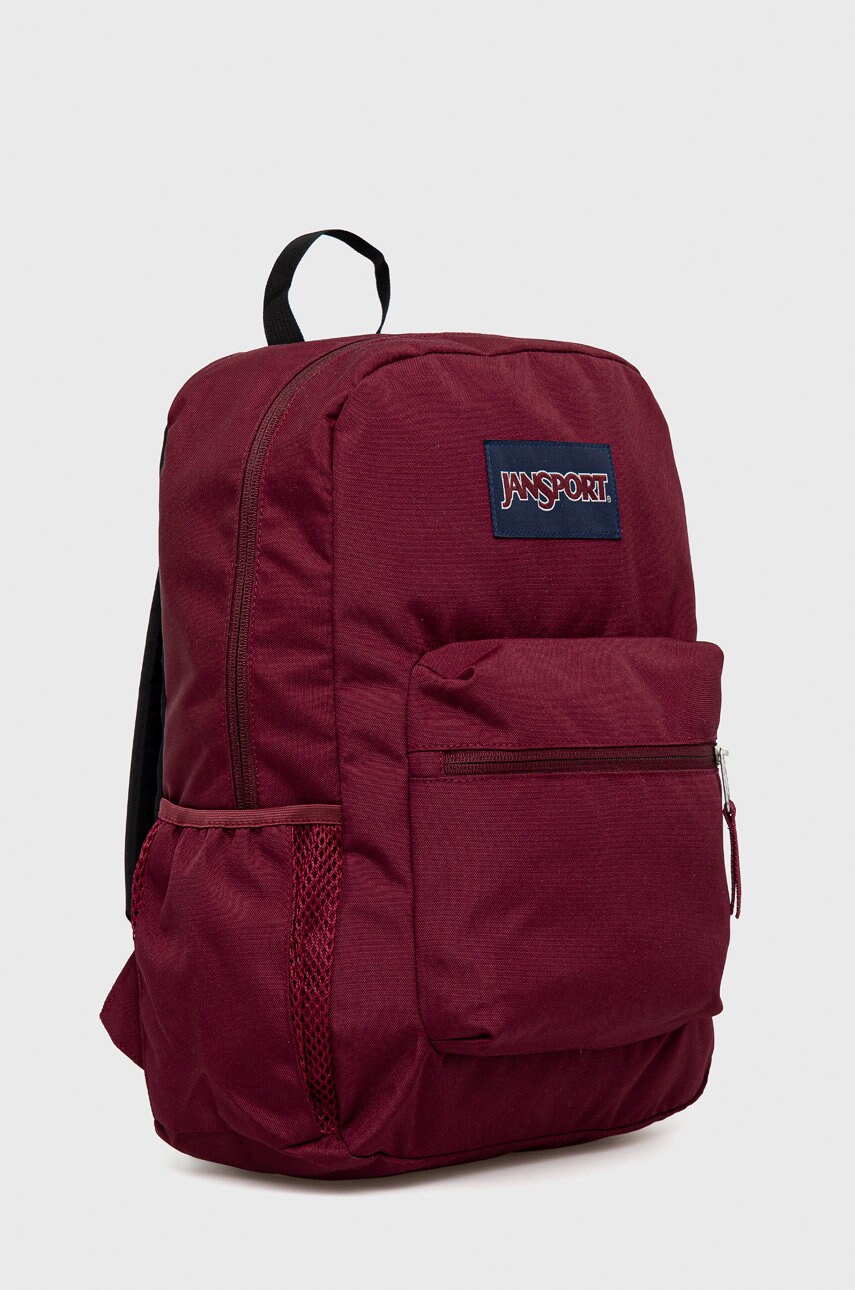 Рюкзак Jansport колір бордовий великий однотонний
