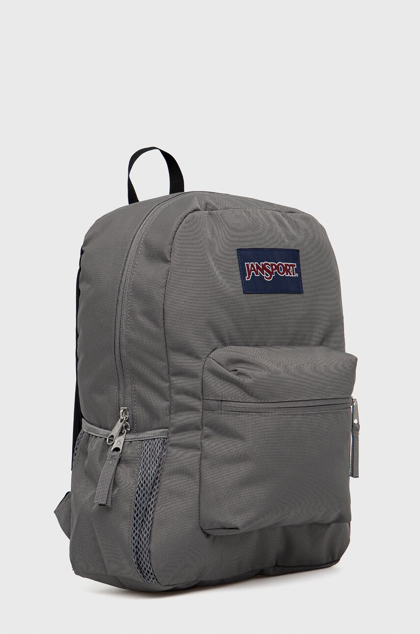 Рюкзак Jansport колір сірий великий однотонний